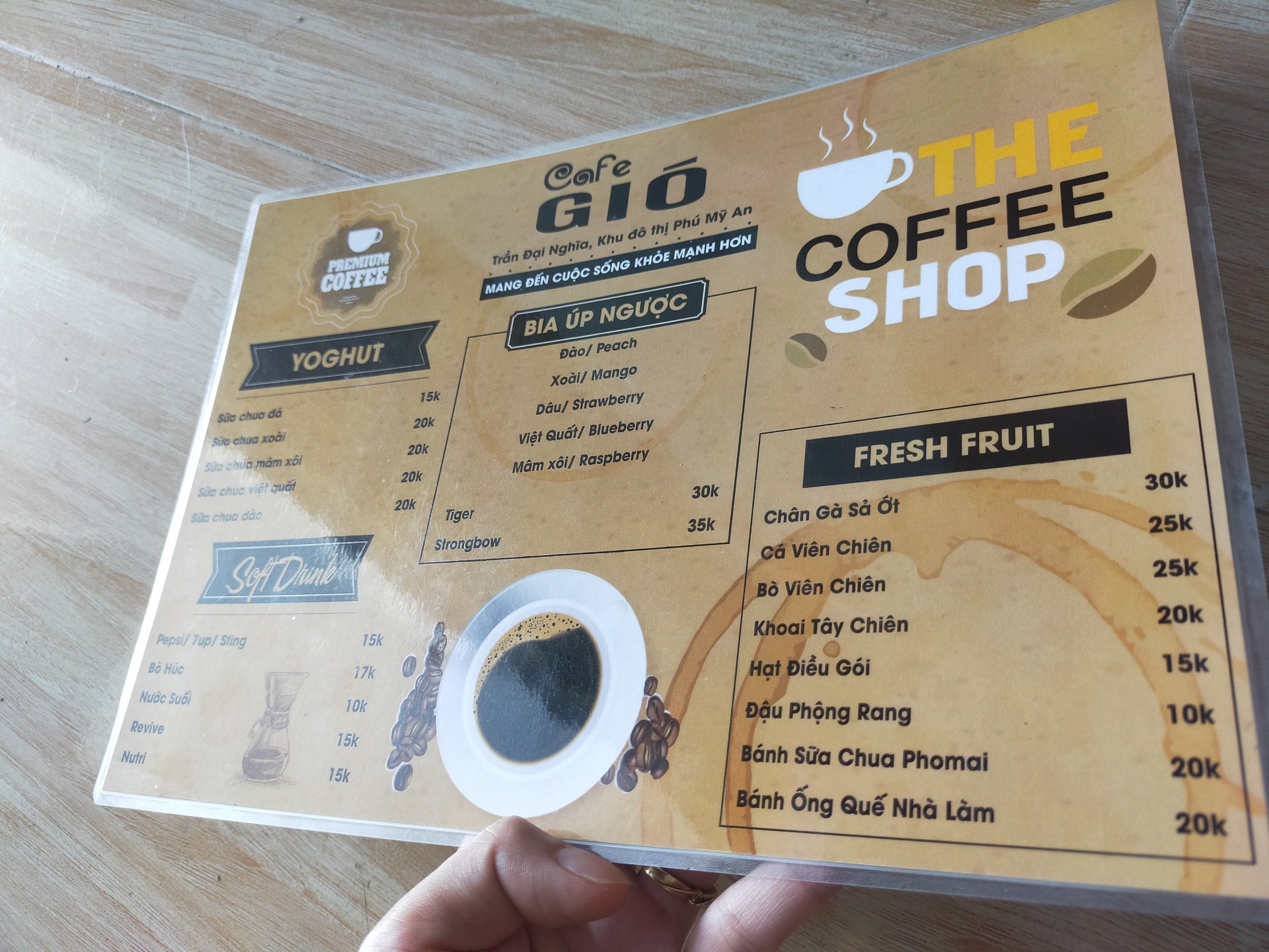 Menu thực đơn ép plastic